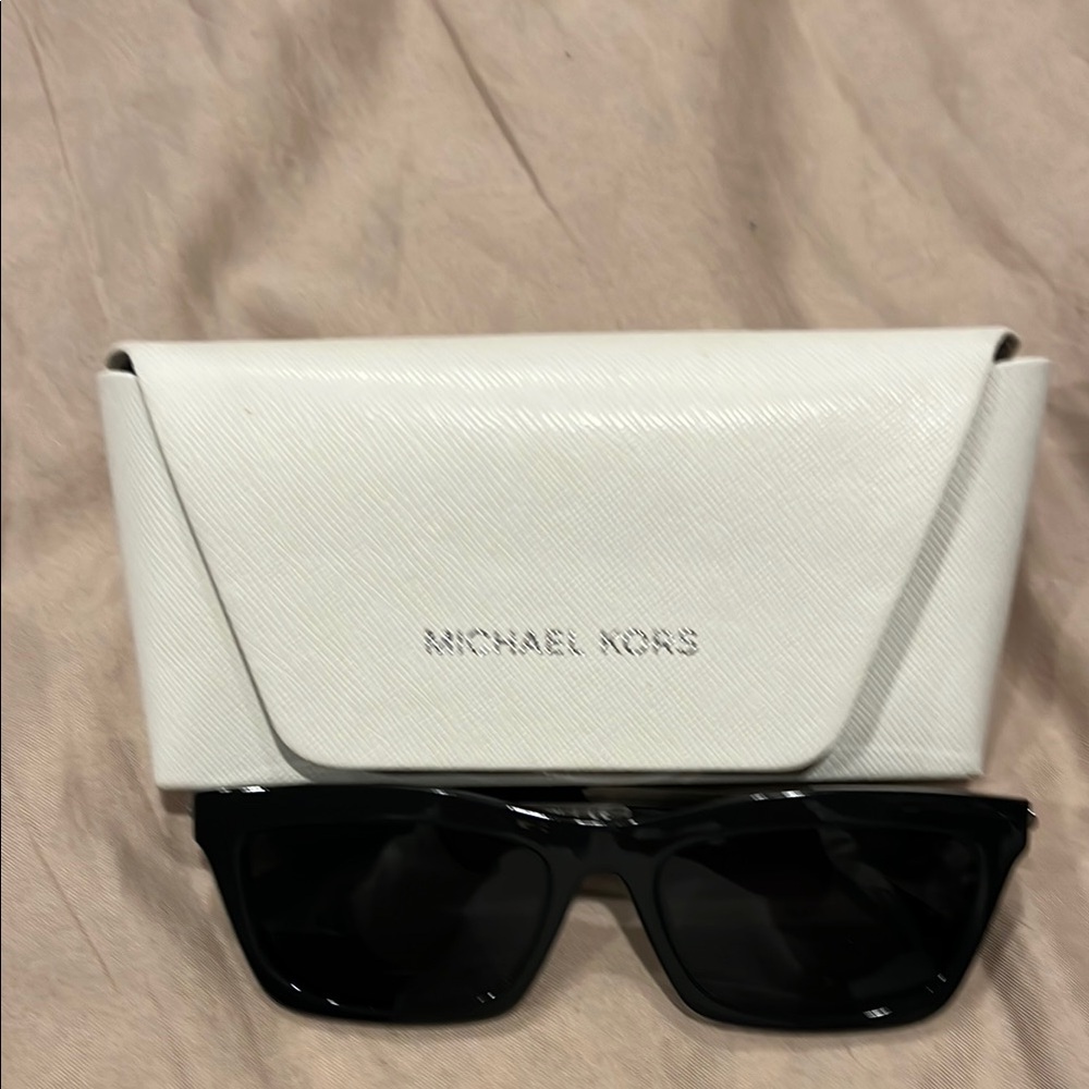Michael Kors Black Sunglasses with White Case